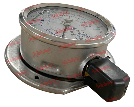 144754 Kempf Manometer (360)  Beladem. m. Tonneneint.